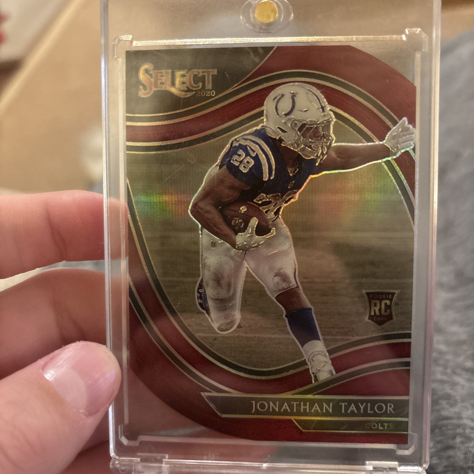 2020 Panini Select - Field Level Jonathan Taylor #353 Maroon Prizm Die-Cut (RC)