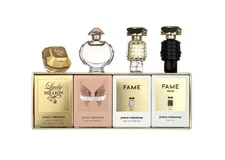 Paco Rabanne 4 piece mini Set Lady Million, Olympea, Fame EDT, Fame Parfum NIB