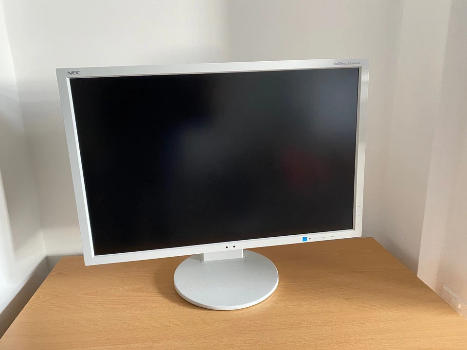 NEC EA244WMi 24 inch IPS Monitor 16:10 1920x1200p White Tilt Rotate DVI HDMI VGA - Image 2 of 4