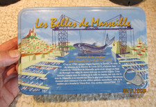 Ancienne Boite à sardines en Tôle Vide de 4: Ferrigno celle du port de Marseille
