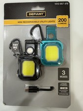 Defiant 200 Lumens Mini Rechargeable Utility Lights
