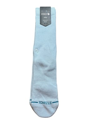 Stance Icon Crew Cut Socks Ice Blue Size Large Men's Shoe 9-13 NEW NWT