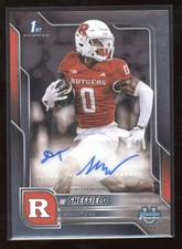 2025 Bowman University Chrome Football DT Sheffield Auto Refractor 1st Bowman