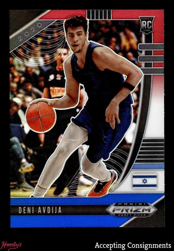 2020-21 Panini Prizm Draft Picks Prizms Red White & Blue Deni Avdija Rookie RC