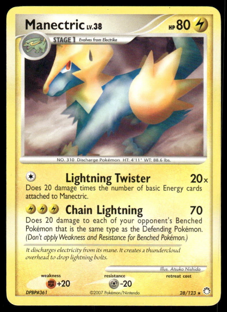 Pokemon TCG Mysterious Treasures #28/123 Manectric LP