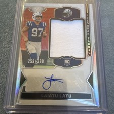 2024 Panini Certified Football Laiatu Latu RPA /399 #FMS-LLU