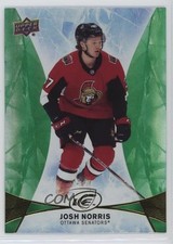 2021-22 Upper Deck Ice 2020-21 Base Rookies Green Josh Norris #97 14wh