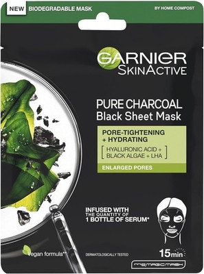 Garnier Gewebe Masken Ideal für Gesicht X1 Blatt Feuchtigkeitsspendend Revitalisierend Reinigend