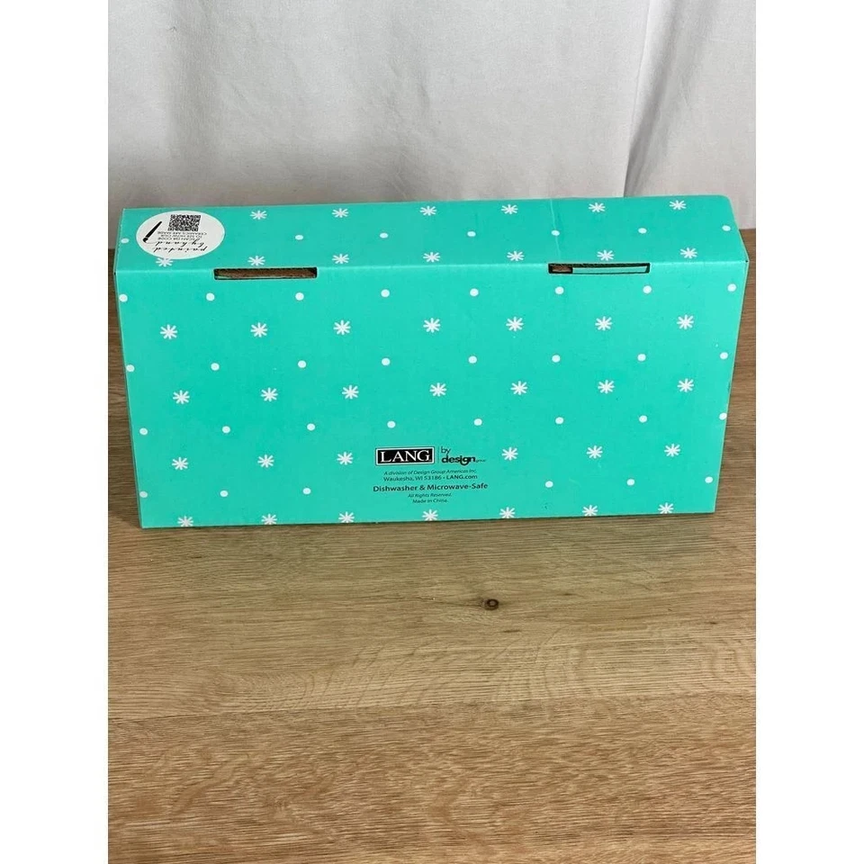 LANG Mommy & Me Gingerbread Mug Set Pink & Green Christmas Holiday New in Box - Image 2 of 4