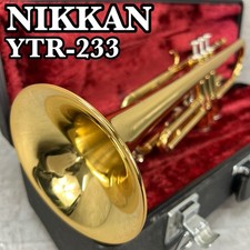 Nikkan Current Yamaha B Trumpet YTR 233 Yellow Brass Genuine Mouthpiece Wind Ins