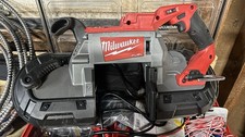 Milwaukee Fuel Portable Band Saw Manual Battery Powered Red/Gray