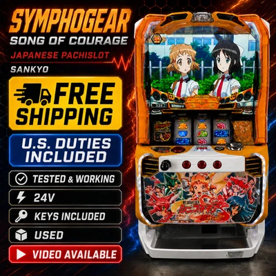 Symphogear Song of Courage Pachislot Japanese Slot Machine SANKYO 24V - Image 1 of 4