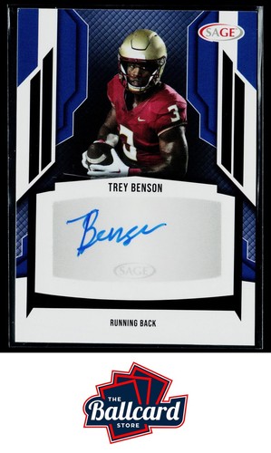 2024 SAGE HIT #A-TB Trey Benson autographes argent (basse série)