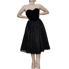 Gunne Sax Corset Lace Dress  Vintage Cottagecore Victorian Whimsigoth Sz 5