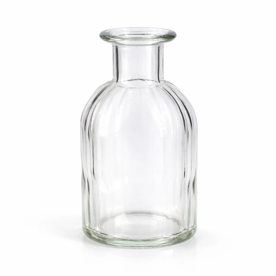 4 Glasflaschen Blumenvasen Dekoflaschen Set Minikaraffen Fläschchen Glaskaraffen - Bild 2 von 4