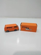 Vintage SIKU 1331 RARE 1980's STIHL Promo VW Transport Van with Box