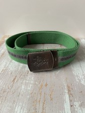 Vintage stussy gacha Green belt Genuine