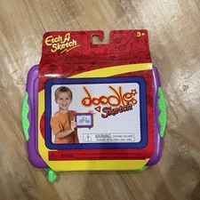 Etch A Sketch Doodle Green Purple Draw Slide, 5" x 4", New