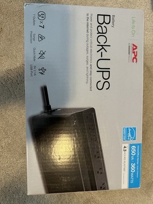 APC UPS 450VA Battery Backup Surge Protector BN450M