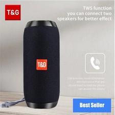 Bluetooth Portable Speaker T G TG117 Waterproof TWS Outdoor FM Radio