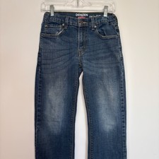 DENIZEN from Levi's 218 Slim Straight Fit Jeans Boys 16 Adjustable Waist Denim