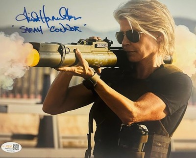 Linda Hamilton Signed 8x10 Terminator Photo Sarah Connor Autograph JSA 194
