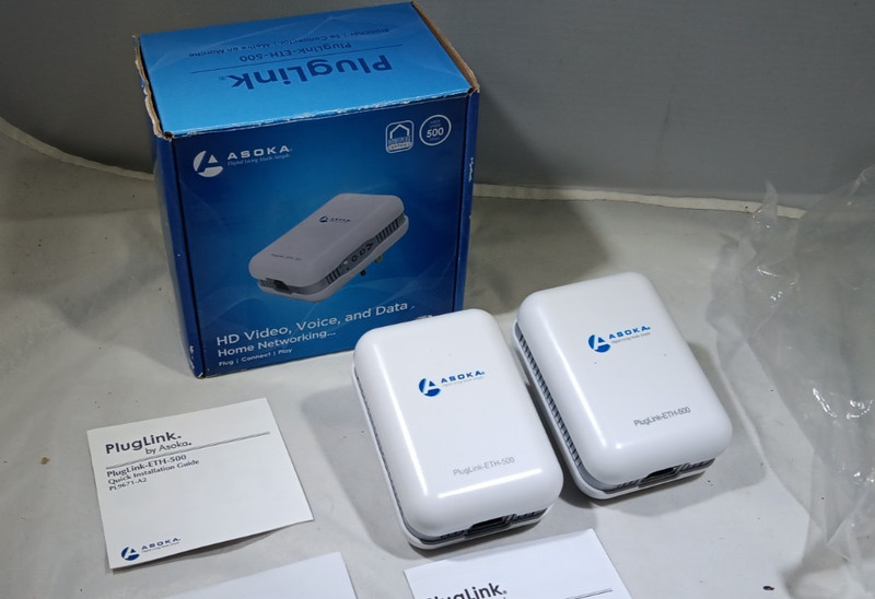 Asoka Plug Link Eth 500 9671 Powerline Adapter NEVER USED