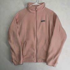 Columbia Womens XL Light Pink Benton Springs Full Zip Fleece Jacket XL6578