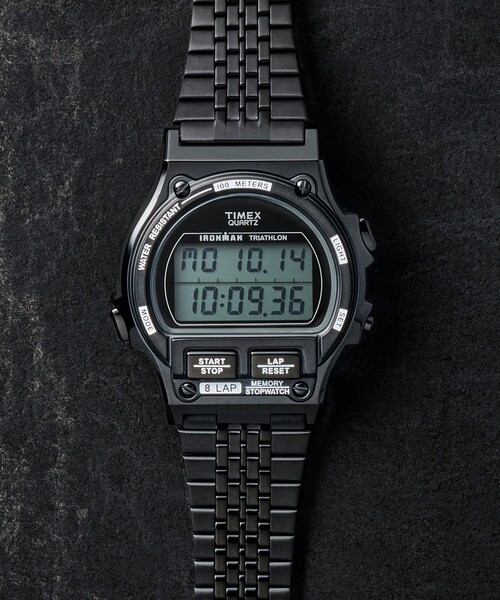 Timex IRONMAN 8-lap Metal Black TW5M66500 Limited Model Digital
