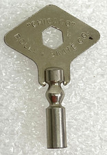 Vintage Chicago Roller Skate Co. Key 2 3/4" Tall x 1 7/8" Nice, Straight Rare