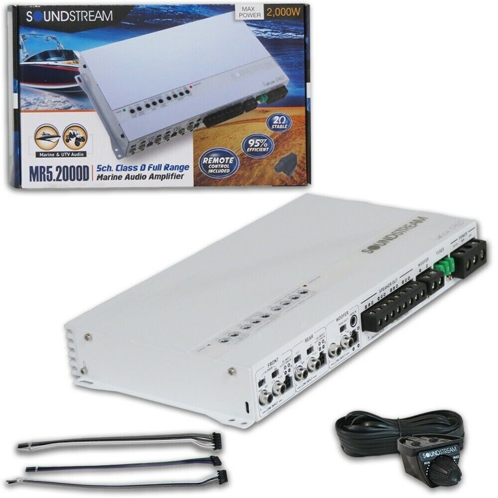SOUNDSTREAM MR5.2000D 2000 WATT CLASS D 5-CHANNEL MARINE CAR