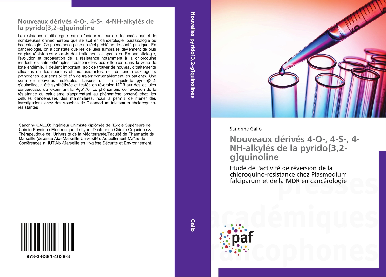 Thumbnail - Nouveaux Dérivés 4-o-, 4-s-, 4-nh-alkylés De La Pyrido 3,2-g Quinoline