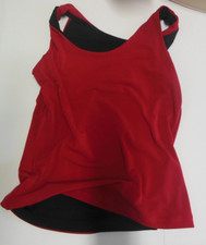 Body Wrappers Reversible dance Tank black red child sizes 4887