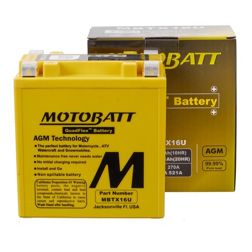 Motobatt AGM Battery for 2008-2010 Suzuki M90 Boulevard VZ1500 - Picture 4 of 4
