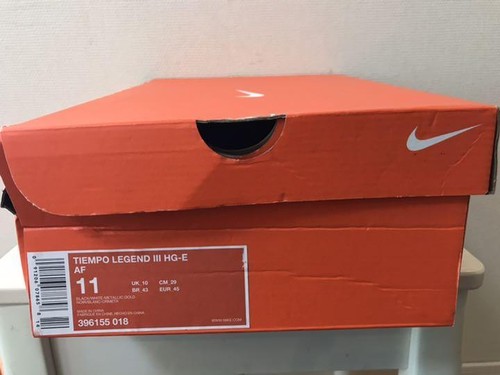 Nike Tiempo Legend III HG-E AF 396155 018 US 11 Football Soccer Cleats - Picture 10 of 10