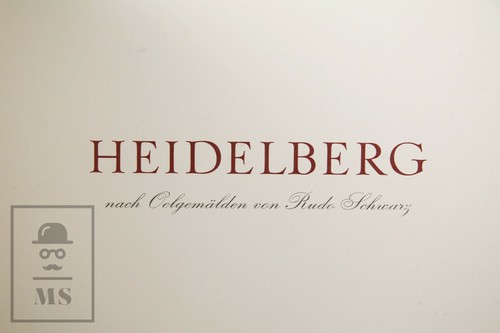 Antique Heidelberg Brochure, Germany. Paintings by Rudo Black - 37.5 x 31.5 cm - Picture 3 of 11