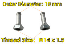 👍Adaptador/conector enfriador de aceite para radiador de aluminio M14x1,5 OD=10 mm, recto