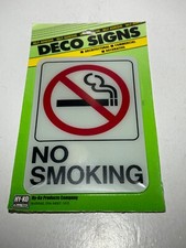 HY-KO 5 in. x 7 in. Plastic No Smoking Sign with Symbol