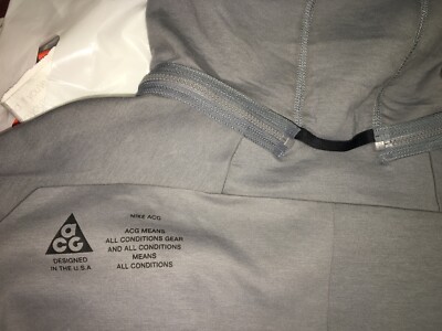 Nike NikeLab ACG Component Fleece Top Cool Grey Men's AJ2760 Nike NikeLab ACG Component Fleece Top Cool Grey Men's AJ2760