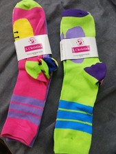 Cute Women's Socks Pink 2 Bundles of 3 TOTAL 6 PAIRS