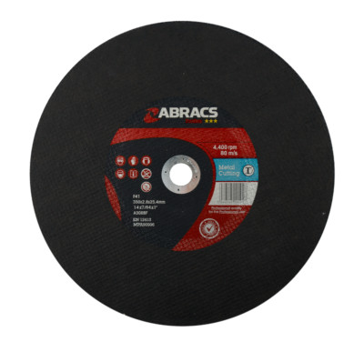 14 Zoll 350 mm x 2,8 mm Abracs Proflex Metalltrennung Kappsäge Scheiben x 25