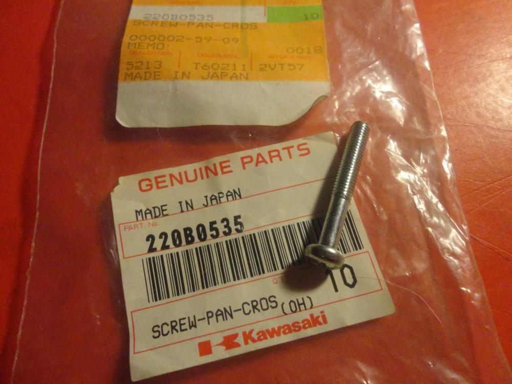 NOS NEW OEM FACTORY KAWASAKI SCREW 220B0535 | eBay