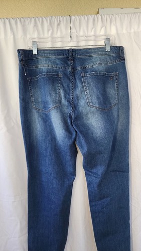 William Rast Lace Up Ankle Tapered Leg Jeans Size 31 NWT Western Stretch Raw Hem - Picture 12 of 12