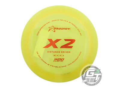 NEW Prodigy Discs 400 X2 172g Yellow Orange Foil Distance Driver Golf Disc