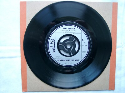 GARY GLITTER - Remember Me This Way 7'' - BELL 1349 - 1974 German Press
