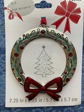 Christmas Mini Photo Frame for Ornament or needlework-GREAT Co-Worker Gift