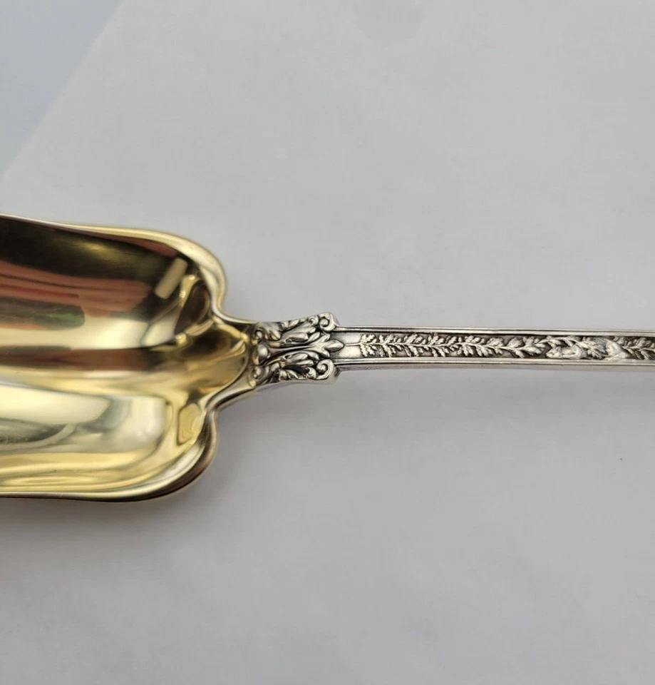 Редкая салатная сервировочная ложка Olympian Tiffany & Co 10 5/8 дюйма чистое серебро 164 г - Изображение 3 из 4