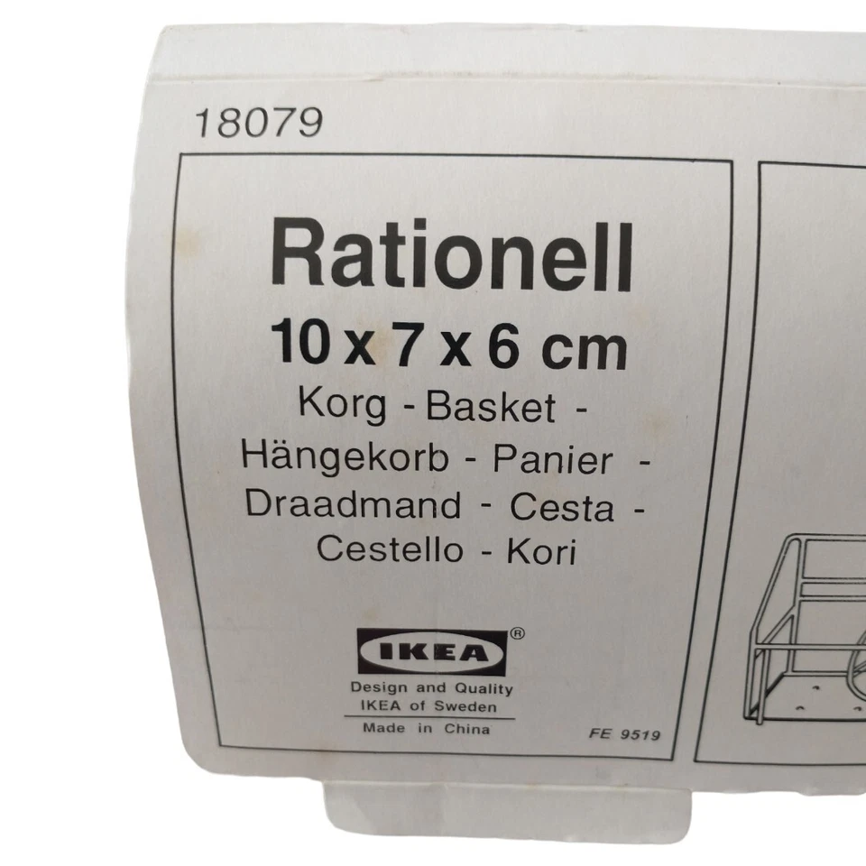 Cajón estante de alambre IKEA Rationell Korg Htf 778 654 83 gris descontinuado Foto 2 de 4