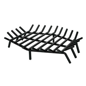Black Cast Iron Fireplace Grate Hexagon Bar Shape Fire Place 27 X