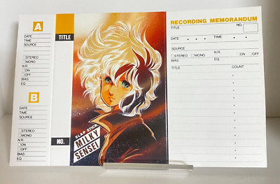 Slap Stick Milky Sensei Cassette Tape Index Label Card Rare Anime From Japan